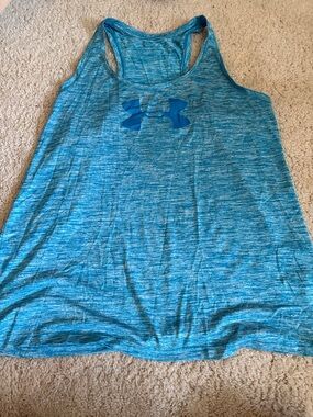 Under Armour Teal Space-Dye Racerback Tank